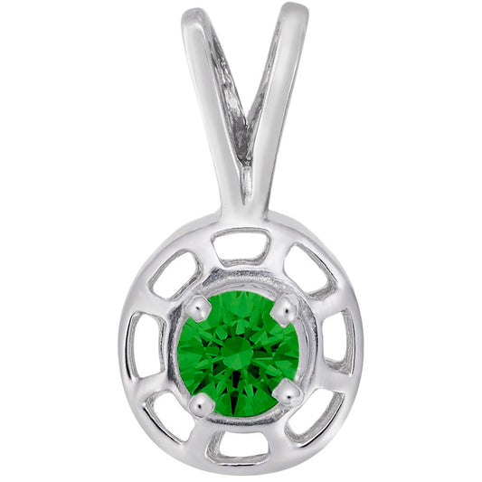 May Birthstone Insightful Pendant - Elegant Charm for Every Occasion 1560-005
