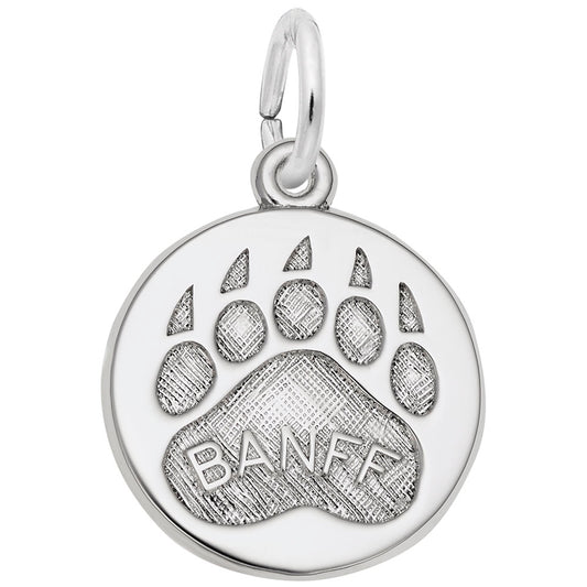 Banff Paw Print Charm - Adorable Bear-Themed Pet Jewelry 1569