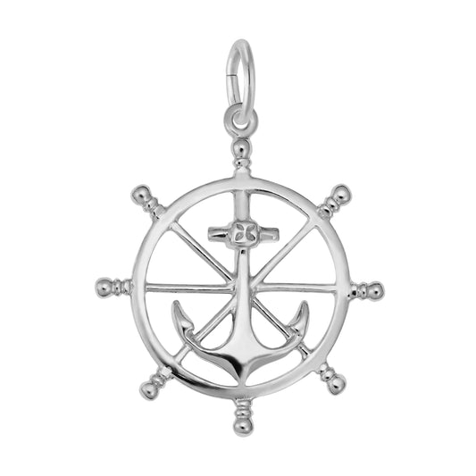 Anchor & Ship Wheel Charm