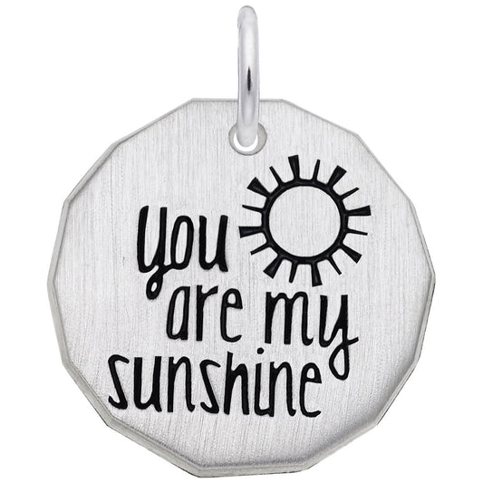 You Are My Sunshine Tag Charm - Summer-Themed Jewelry Gift 1626
