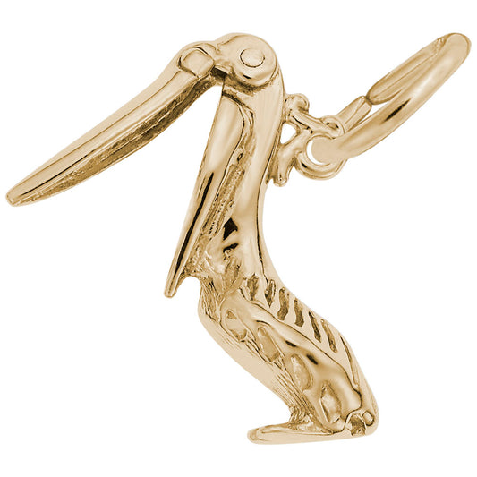 Elegant Pelican Charm for Nautical Jewelry - Sea Life Collection 1628