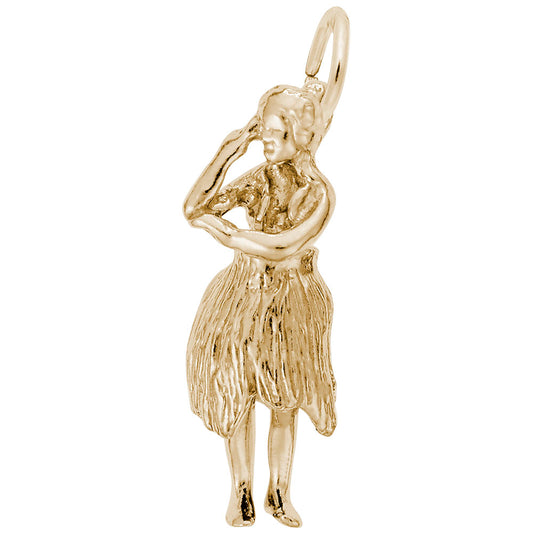 Hawaiian Dancer Charm - Unique Dance Arts Jewelry for Collectors 1629