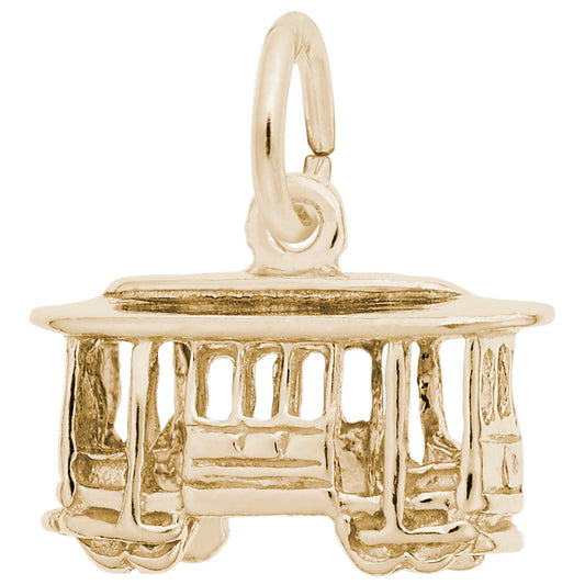 California Cable Car Trolley Charm - Travel Souvenir Jewelry 1654