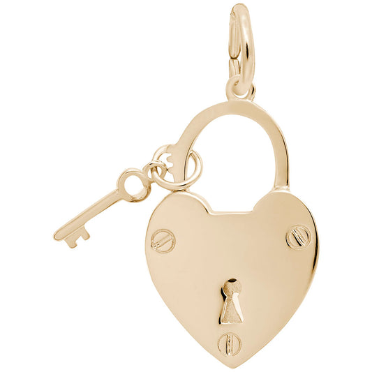 Locked with Love Charm - Heartfelt Friendship Jewelry Gift 1658