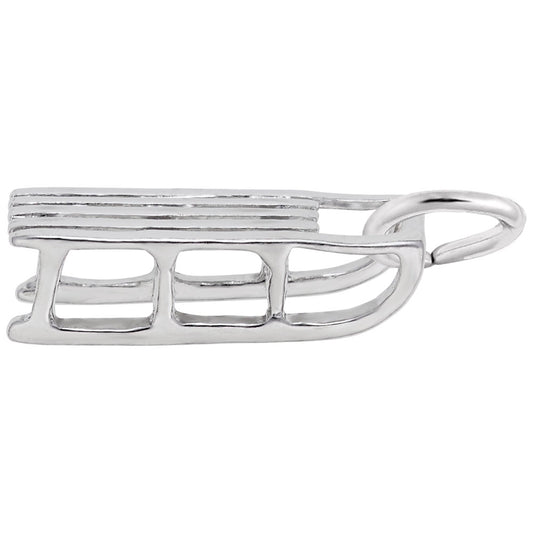 Winter Sled Charm - Festive Snowy Season Jewelry Accessory 1674