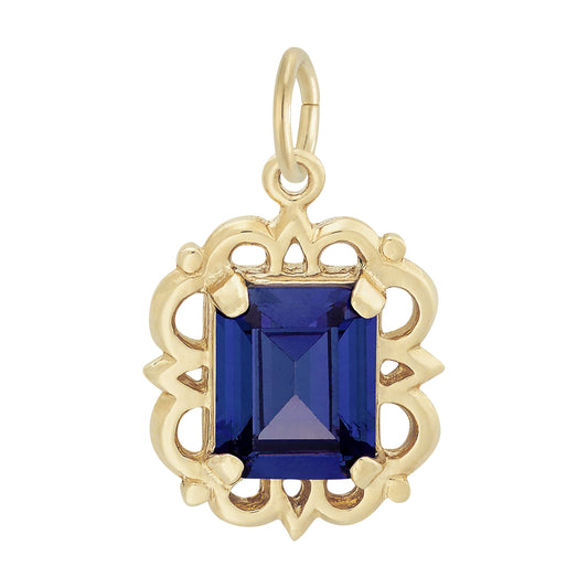 September Birthstone Pendant Charm for Birthday Celebrations 1729-009