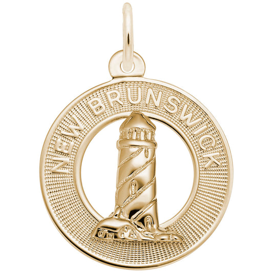 New Brunswick Lighthouse Ring Charm - Nautical Jewelry Accessory 1743