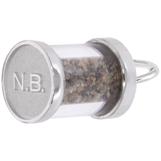 New Brunswick Sand Capsule Charm - Travel Souvenir Jewelry 1750