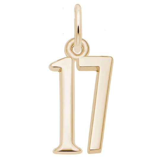 Personalized 'That's My Number' Charm - Customizable 17 Design 1762-017
