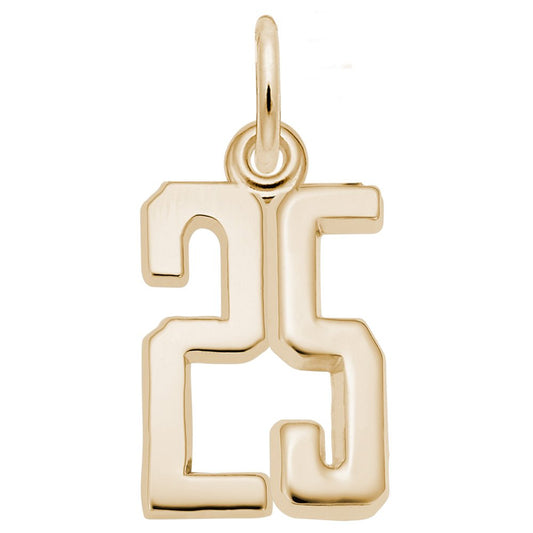 Personalized 'That's My Number' Charm - Customizable 25 Design 1762-025