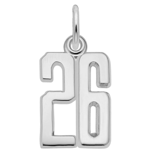 Personalized That's My Number 26 Charm - Customizable Jewelry 1762-026