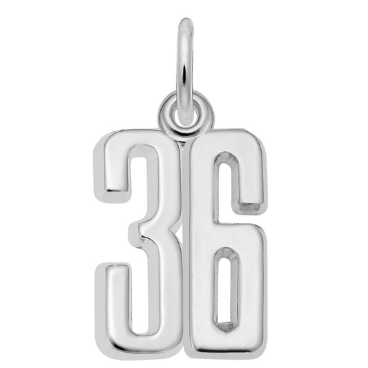 Personalized That's My Number 36 Charm - Customizable Jewelry 1762-036