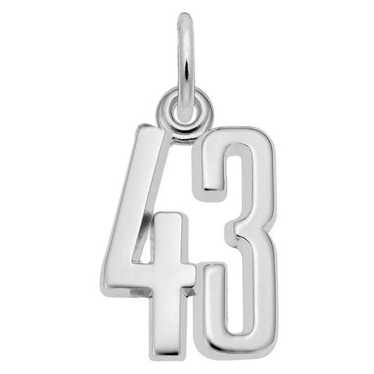 Personalized That's My Number 43 Charm - Unique Custom Jewelry 1762-043