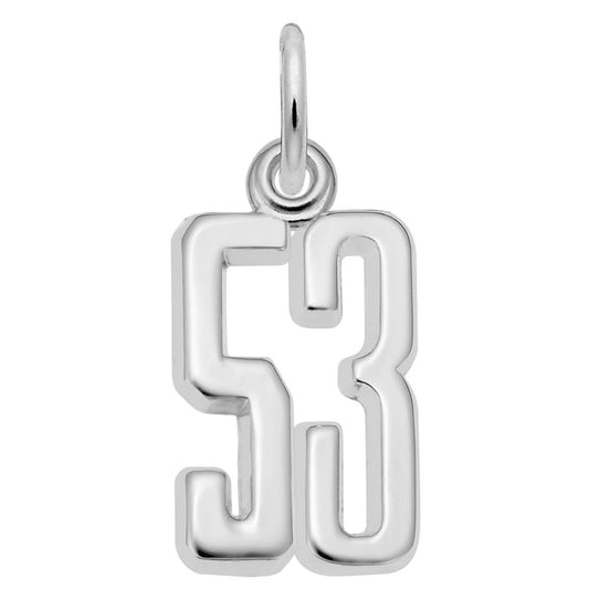 Personalized That's My Number 53 Charm - Customizable Jewelry 1762-053