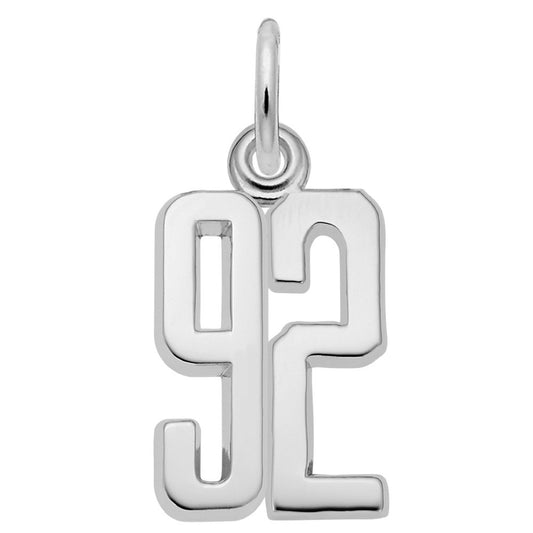 Personalized That's My Number 92 Charm - Customizable Jewelry 1762-092