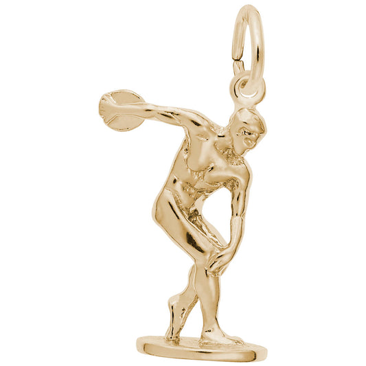 Discus Thrower Charm - Sports Jewelry for Athletes & Coaches 1770