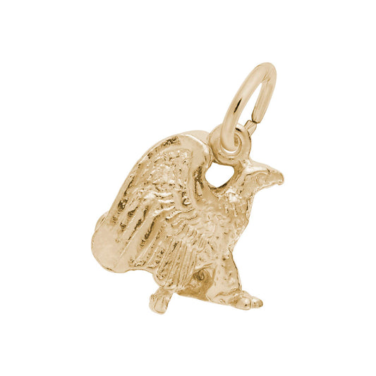 Elegant Eagle Accent Charm for Animal Lovers - Rembrandt Charms 1774