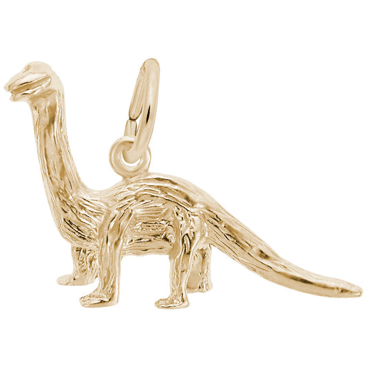 Brontosaurus Charm for Dinosaur Lovers - Unique Pet Jewelry 1780