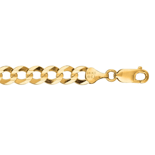 Royal Chain 10K Gold 7.0mm Comfort Curb Chain 180CC