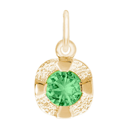Petite May Birthstone Charm - Elegant Jewelry for Personalization 1825-005