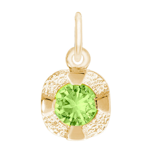 Petite August Birthstone Charm - Elegant Jewelry for Every Occasion 1825-008