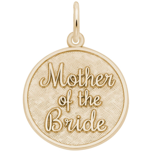 Personalized Mother of the Bride Charm - Engravable Keepsake Gift 1841