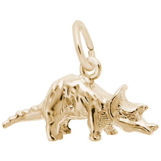Triceratops Charm for Bracelets - Cute Dinosaur Jewelry Accessory 1941