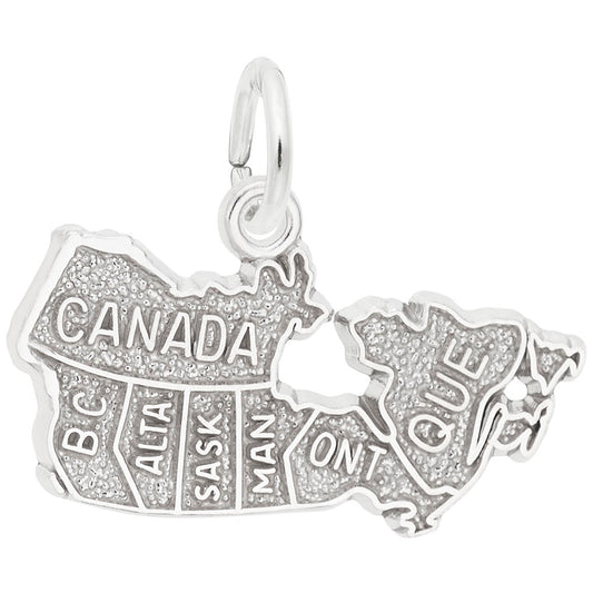 Canada Map Charm