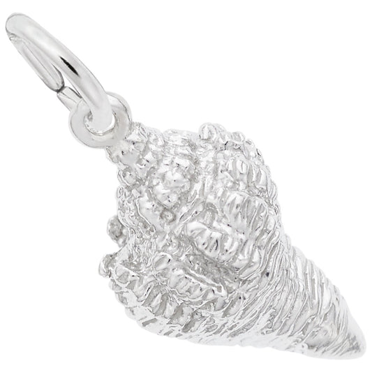 Elegant Horse Conch Shell Charm for Nautical Jewelry Lovers 2086