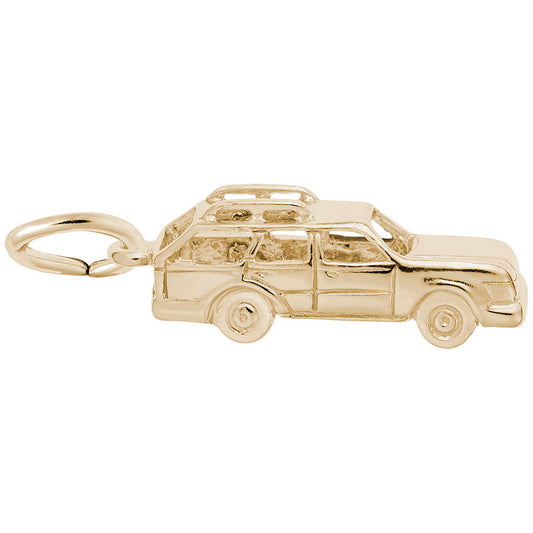 Station Wagon Charm for Travel Lovers - Unique Car Jewelry Gift 2108
