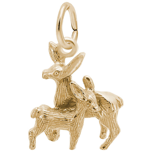 Delicate Deer Doe Fawn Charm for Animal Lovers - Rembrandt 2212