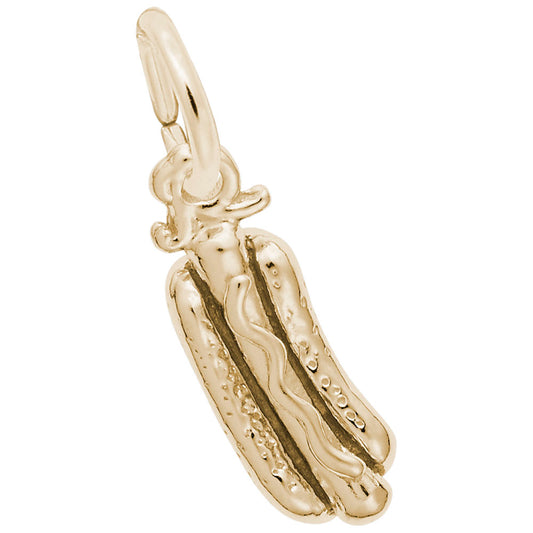 Delightful Hot Dog Charm for Arts & Music Enthusiasts 2267