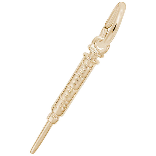 Medical Hypodermic Needle Accent Charm for Jewelry Making 2275