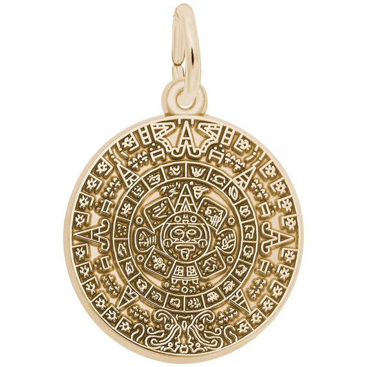 Aztec Sun Charm - Unique Travel Jewelry for Adventure Lovers 2281