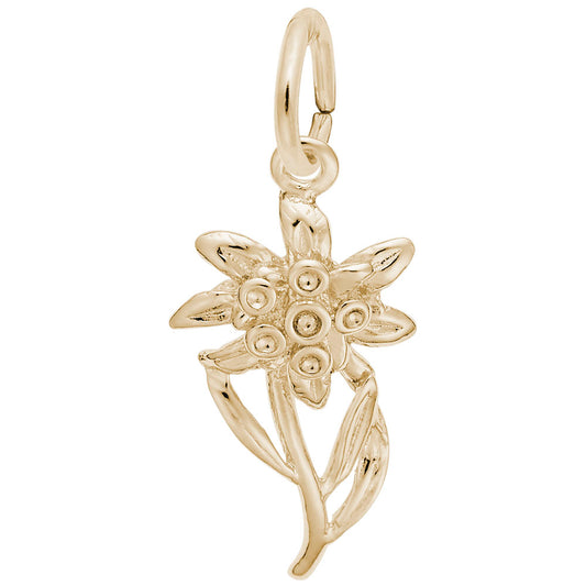 Edelweiss Flower Charm for Travel Lovers - Unique International Gift 2339