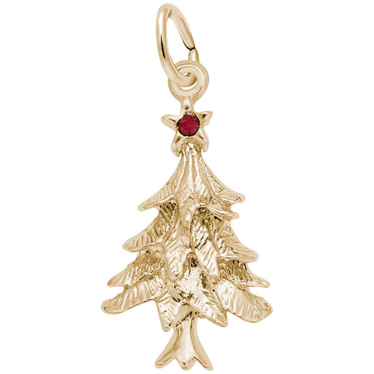 Festive Christmas Tree Charm for Holiday Jewelry Collection 2361