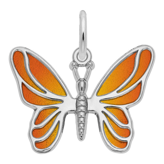 Colorful Painted Butterfly Charm for Summer Jewelry Collection 2429-001