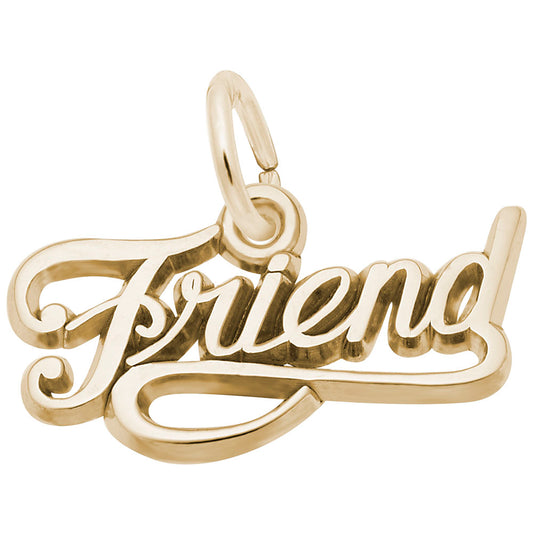 Friend Script Charm - Elegant Friendship Jewelry for Every Occasion 2434