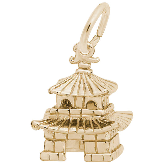 Oriental Temple Charm for Travel Lovers - Unique Jewelry Gift 2456