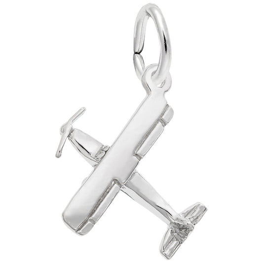 Single Engine Plane Charm - Aviation Jewelry for Flight Lovers 2458
