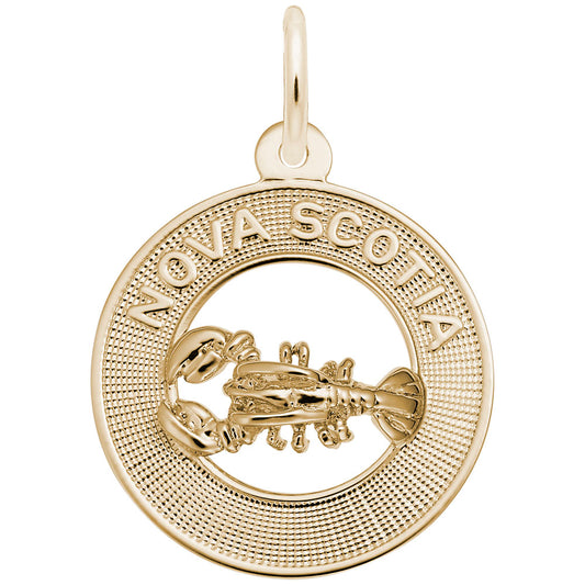 Nova Scotia Lobster Ring Charm - Travel Souvenir Jewelry 2463