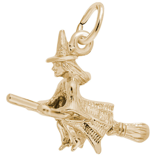 Enchanting Halloween Witch Charm for Spooky Jewelry Collections 2464
