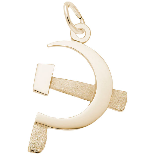 Authentic Hammer & Sickle Charm - Russia Travel Souvenir 2482