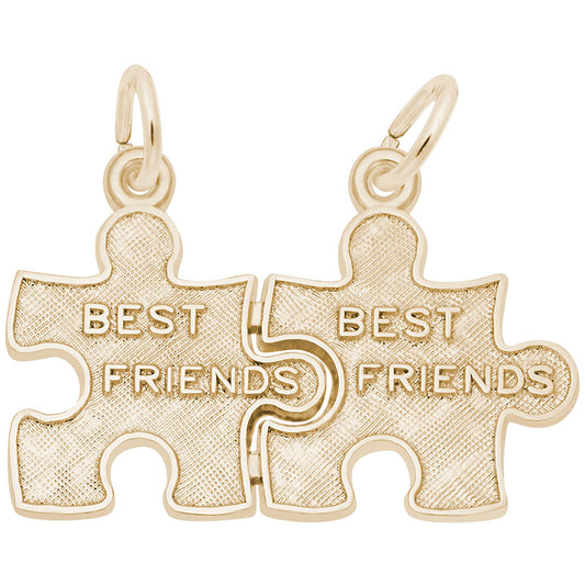 Best Friend Puzzle Pieces Charm - Celebrate Friendship & Connection 2485
