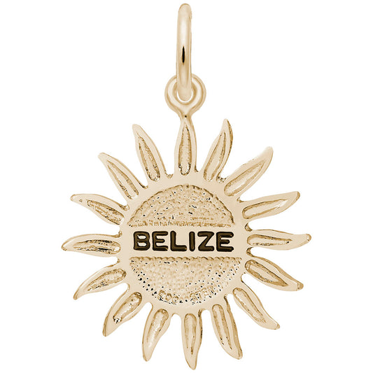 Belize Sun Large Charm - Tropical Island Travel Jewelry Accessory 2525