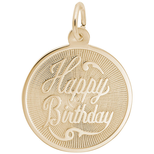 Happy Birthday Disc Charm - Celebrate Special Moments in Style 2664