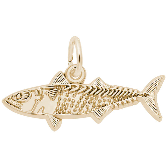Handcrafted Mackerel Fish Charm - Nautical Sea Life Jewelry 2697