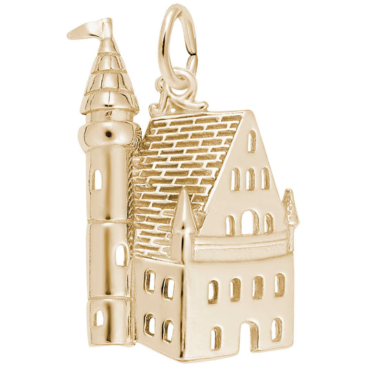 Travel Castle Charm - International Adventure Jewelry Accessory 2789