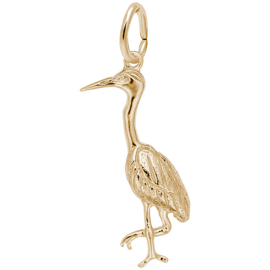 Elegant Heron Charm for Nautical Jewelry - Sea Life Collection 2826