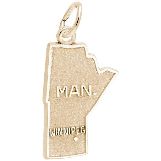 Manitoba Map Charm